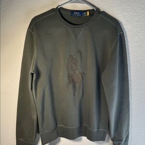 Polo by Ralph Lauren Men's Green Crewneck Sweater